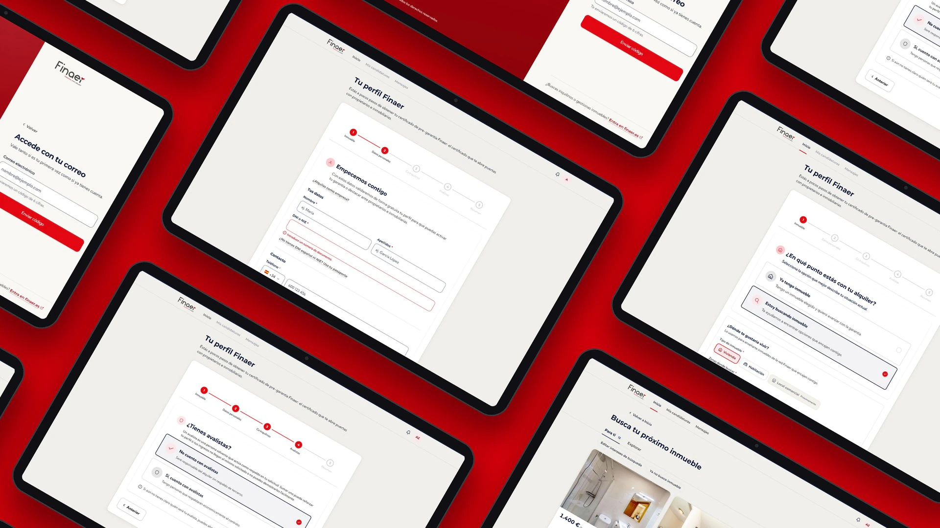 Screens from the project Finaer & Fivy